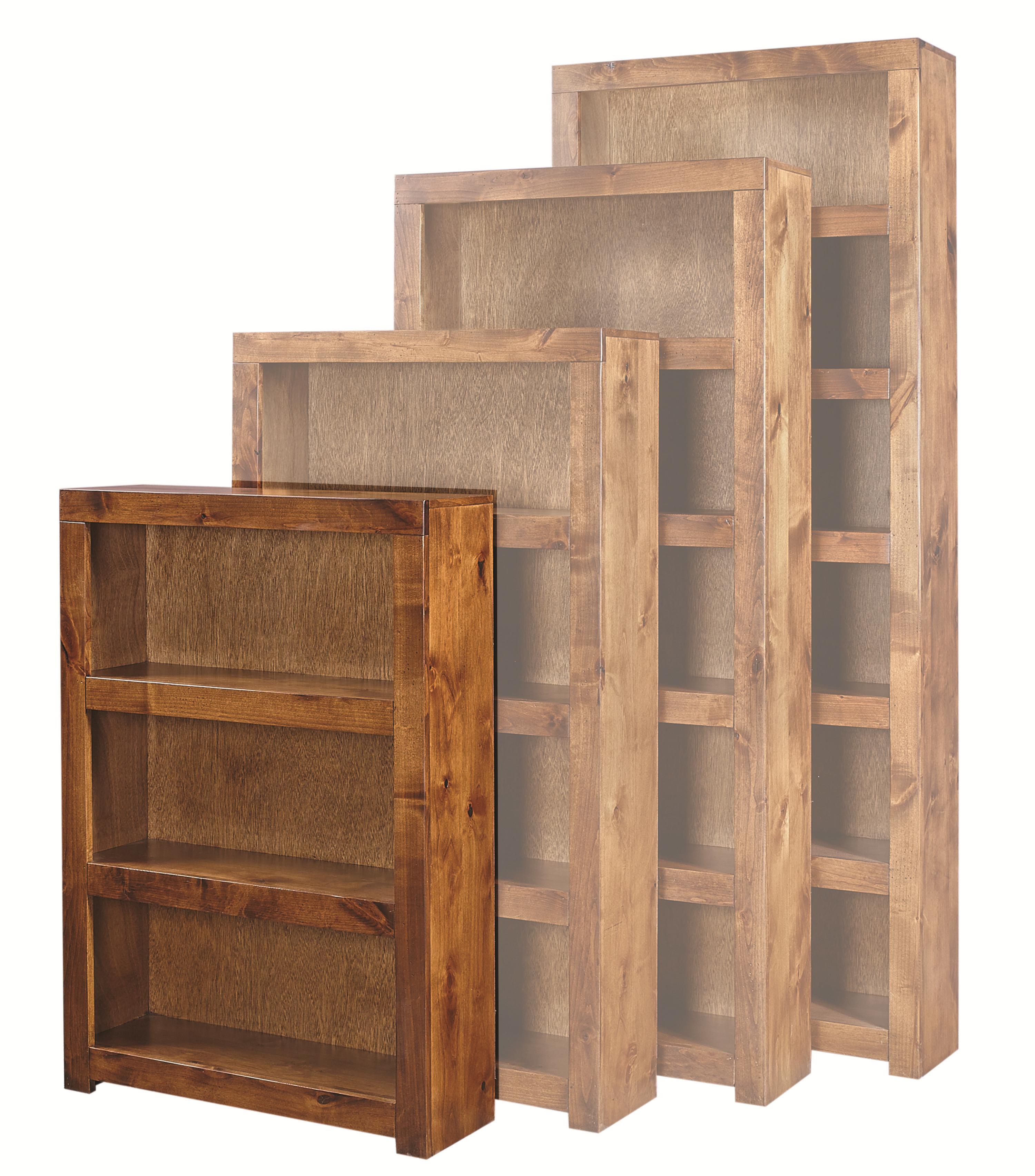 Aspenhome Contemporary Driftwood 48 Inch Bookcase with 2 Shelves
